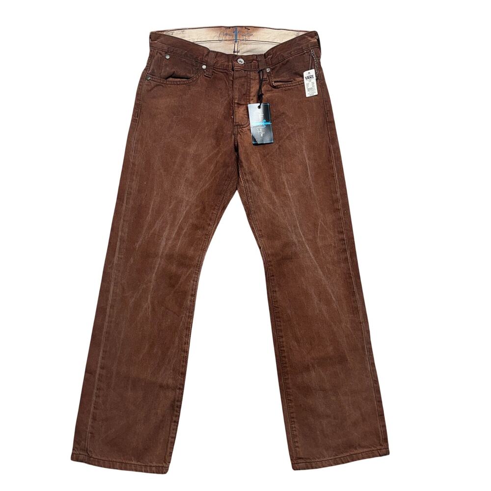 Deadstock Vans Johnny Layton Jeans 28x28 Overspray Straight Leg Y2K J-Lay